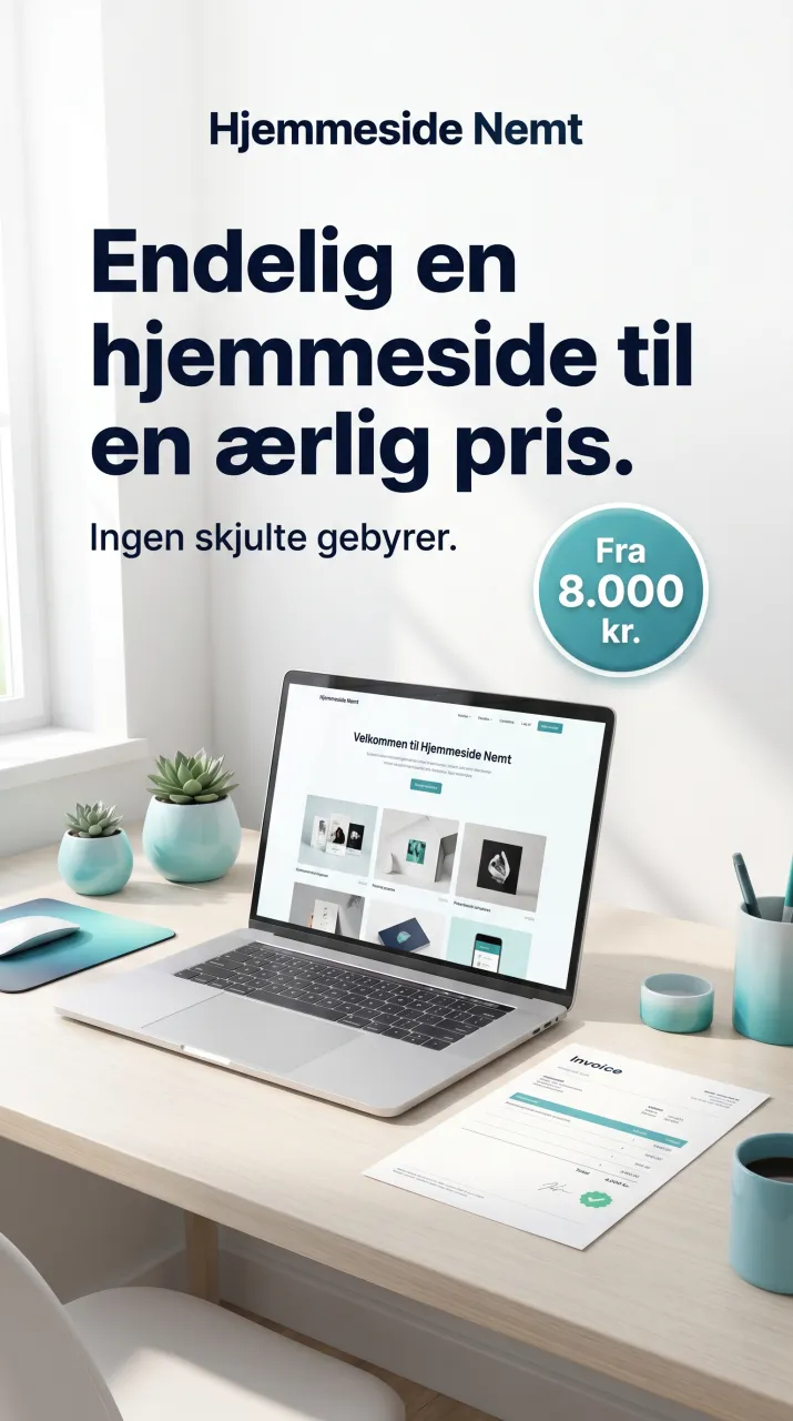 Hjemmeside Nemt: endelig en hjemmeside til en ærlig pris