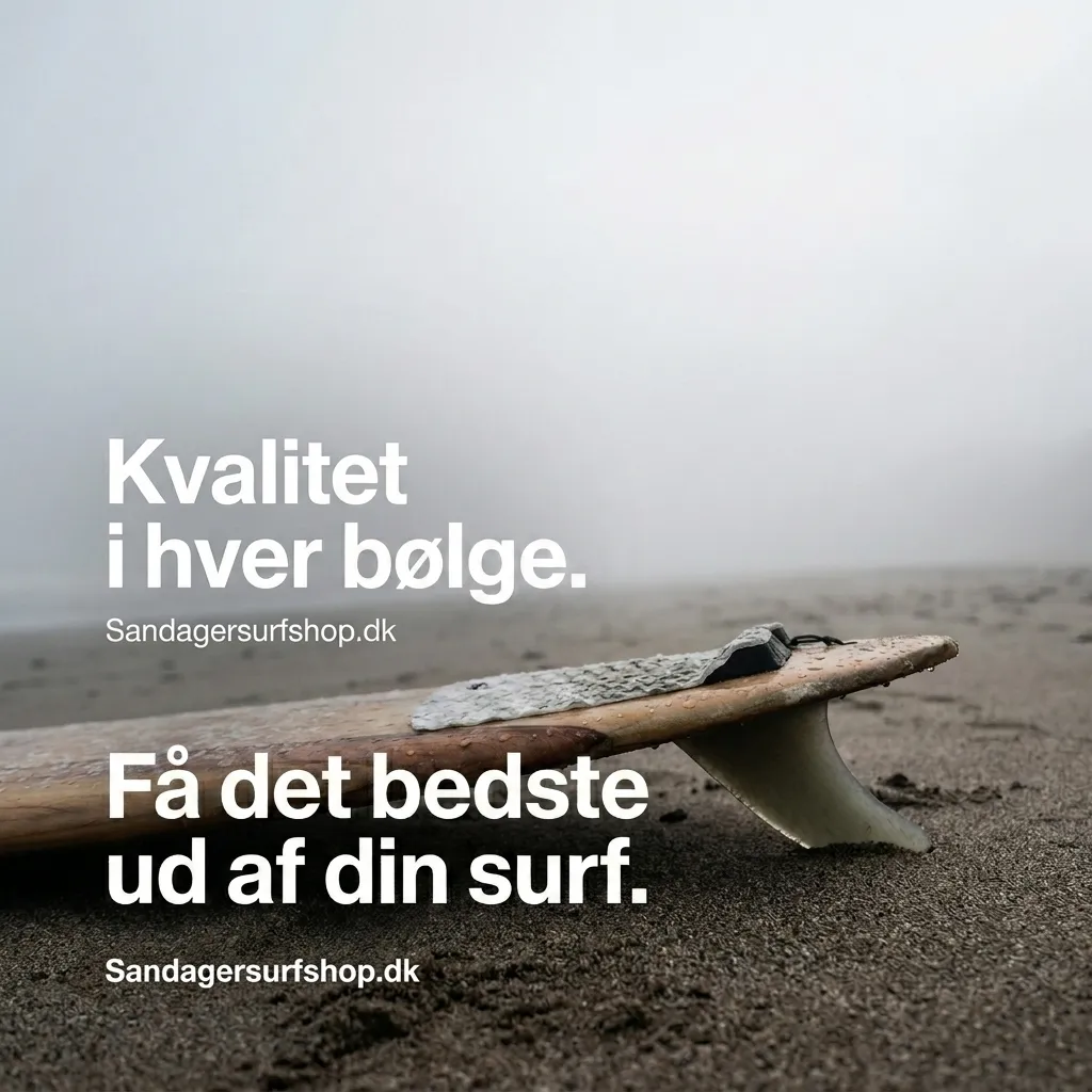Watersports: surfboard-hale i fugtigt sand